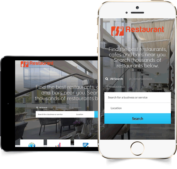 Food Delivery Shop displayed beautifully on multiple devices
